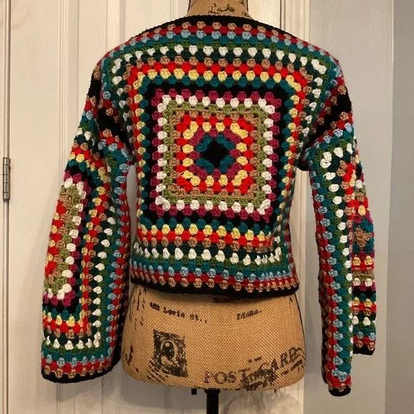 Boho Crochet Pullover - Picture 2 of 3